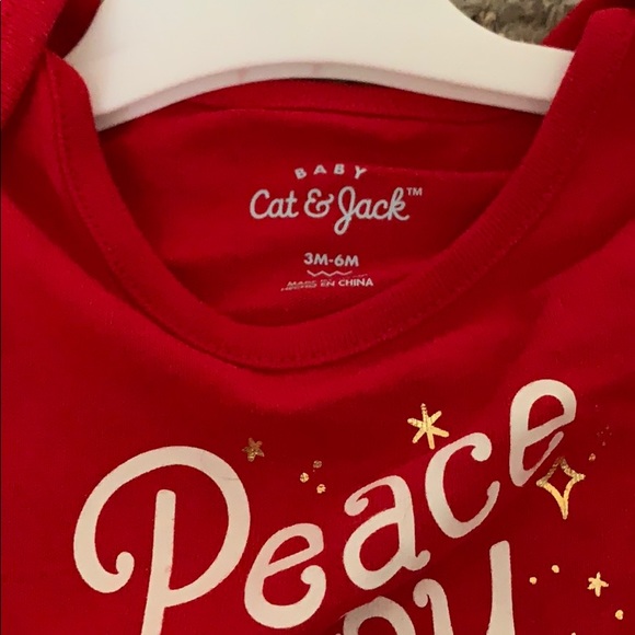 Peace joy and naps ruffled onesie - Picture 3 of 3